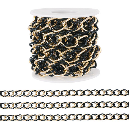 2m Aluminium Two Tone Rhombus Link Chains CHA-TA0001-41BG-1