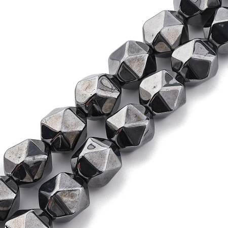 Synthetic Terahertz Stone Beads Strands G-P571-F01-01-1