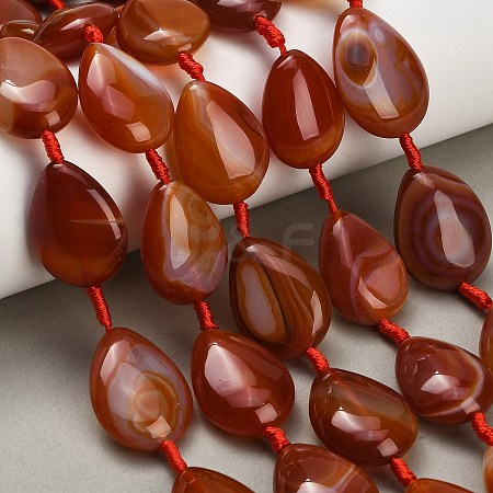 Natural Red Agate Beads Strands GG-CBAB9C6-C01-01-1