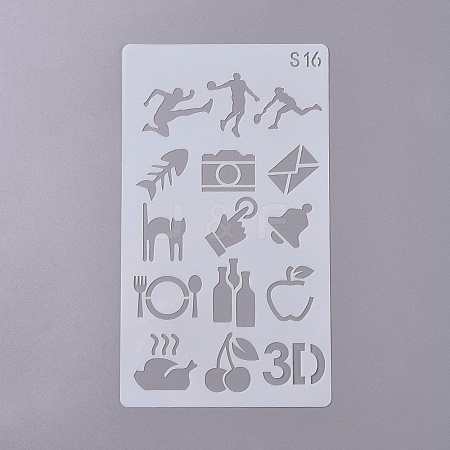 (Clearance Sale)Plastic Drawing Stencil DIY-WH0155-10-1