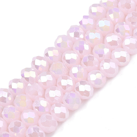 Electroplate Glass Beads Strands LS-EGLA-A044-J6mm-B02-1