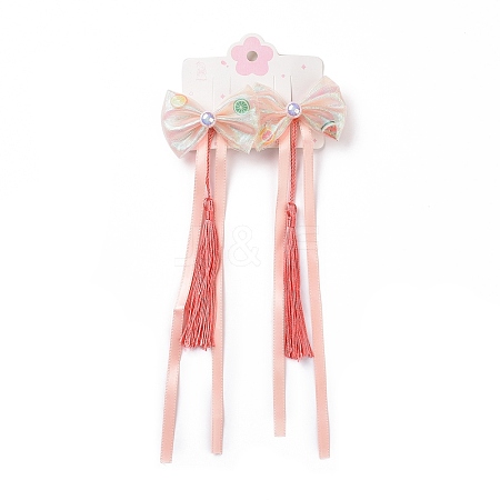 Bowknot Long Ribbon Alligator Hair Clip LS-PHAR-D013-03C-1