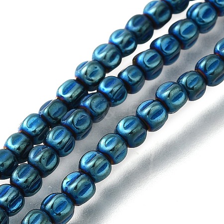 Electroplated Synthetic Non-magnetic Hematite Beads Strands G-C154-A01-01C-1