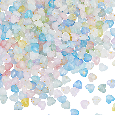400Pcs Opaque Acrylic Beads MACR-SP0002-14A-1