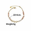 Golden Malachite Natural Pearl Bracelet Dopamine Fashion Simple Girlfriend Bracelet MG9989-2-1