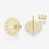 304 Stainless Steel Stud Earring Findings LS-X-STAS-S079-34A-2