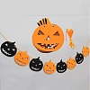 8Pcs 2 Color Pumpkin Felt Ornaments DIY-B054-01-1