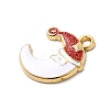 304 Stainless Steel Enamel Pendants STAS-P427-05A-G-2