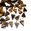 Triangle Natural Tiger Eye Pendants G-Q356-13-1