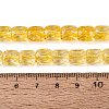 Transparent Crackle Glass Beads Strands GLAA-Q108-04A-11-4