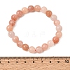 8.5MM Natural Dyed & Heated Chalcedony Round Beaded Stretch Bracelets for Women GG-CBA3F02-14A-02-5