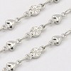 Tarnish Resistant 304 Stainless Steel Flower Chains CHS-K001-47-1