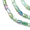 Gradient Color Electroplate Glass Bead Strands GLAA-E042-01D-3