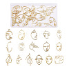 Craftdady 64Pcs 16 Style Alloy Open Back Bezel Pendants FIND-CD0001-13-8