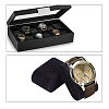 Flocking Cloth Jewelry Watch Displays BDIS-WH0004-02-5