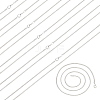 Brass Round Snake Chain Necklace Making NJEW-PH0001-19-1