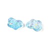 Spray Painted Transparent Acrylic Beads OACR-N149-01C-2