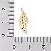 Rack Plating Brass Micro Pave Clear Cubic Zirconia Pendants KK-Z060-16G-3