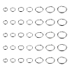 700Pcs 7 Styles 201& 304 Stainless Steel Split Rings STAS-CJ0002-17-1