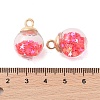 Glass Round Pendants GLAA-P063-01G-10-3