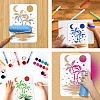 PET Hollow Out Drawing Painting Stencils DIY-WH0421-0051-4