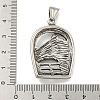 316 Surgical Stainless Steel Pendants STAS-E212-124AS-3