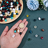 220Pcs Opaque Acrylic European Beads OACR-SP0002-33-3