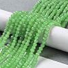 Baking Painted Imitation Jade Glass Bead Strands DGLA-A034-J4MM-A9-2