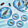 4 Pairs 2 Styles Eye PVC Headlight Car Sticker AJEW-HY0002-38A-4