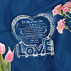 Heart with Word K9 Glass Figurines DJEW-WH0026-002-4