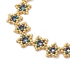 Star Glass Seed Beaded Bracelets BJEW-MZ00260-4