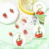 6Pcs 6 Styles Brass Enamel Pendants KK-CJ0003-69-3