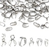 60Pcs 6 Styles 304 Stainless Steel Snap on Bails STAS-YW0002-83-1