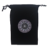 Velvet Tarot Cards Storage Drawstring Bags PW-WGD1949-11-1