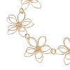 Brass Flower Links Bracelets for Women BJEW-JB10613-3