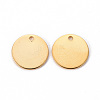 201 Stainless Steel Stamping Blank Tag Pendants STAS-T058-12mm-G-2