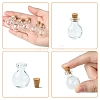 8Pcs Round Glass Bottle for Bead Containers BOTT-FS0001-03-3