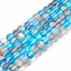 Synthetic Moonstone Beads Strands G-E573-01B-22-1