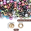 300Pcs Matte Rondelle Spray Painted Acrylic European Beads OACR-PA0001-74-2