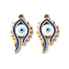 Evil Eye Themes 304 Stainless Steel Enamel Pendants STAS-B100-02G-02-1