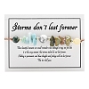 Natural Mixed Gemstone Braided Bead Bracelets PW-WGF512D-14-1