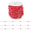 Acrylic Round Beaded Link Chains DIY-MB0007-001B-1