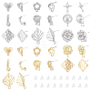   32Pcs 16 Style Alloy Stud Earring Findings FIND-PH0008-35-2