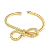 Twisted Brass Cuff Bangles BJEW-C112-07G-4