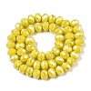 Electroplate Glass Beads Strands EGLA-A044-P8mm-B04-3