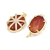 Natural Carnelian Faceted Pendants GG-CBA110A-05G-2