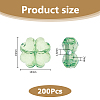 200Pcs Transparent Acrylic Beads TACR-HS0001-04-2