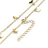 Butterfly Resin & Alloy Pendant Necklaces Set for Girl Women NJEW-JN03671-16