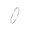 925 Sterling Silver Plain Band Finger Rings RJEW-P165-01A-S-4
