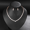 Brass Cubic Zirconia Jewelry Sets FS-WG75FBD-03-1
